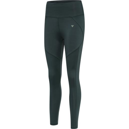 hmlNORMA HIGH WAIST TIGHTS, DARKEST SPRUCE, packshot