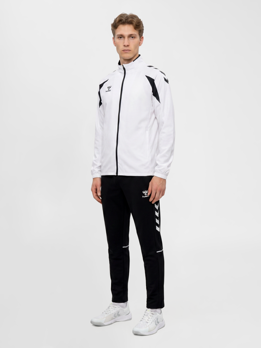 hmlCORE 2.0 WOVEN JACKET, WHITE/BLACK, model