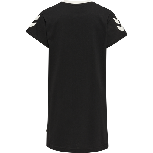 hmlMILLE T-SHIRT DRESS S/S, BLACK, packshot