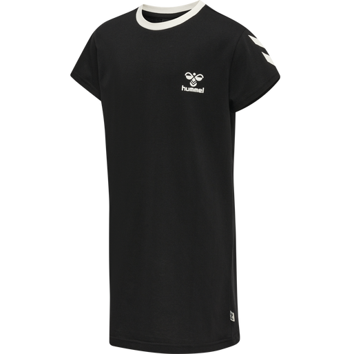 hmlMILLE T-SHIRT DRESS S/S, BLACK, packshot