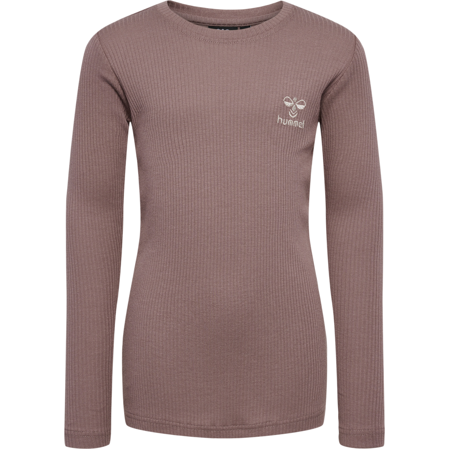 hmlREVE T-SHIRT  L/S, DEEP TAUPE, packshot