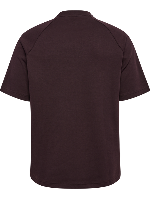 hmlTECH LOOSE TEE, CHOCOLATE PLUM, packshot