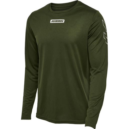 hmlTE TIHALT T-SHIRT L/S, FOREST NIGHT hmlTE TIHALT T-SHIRT L/S, FOREST NIGHT, packshot