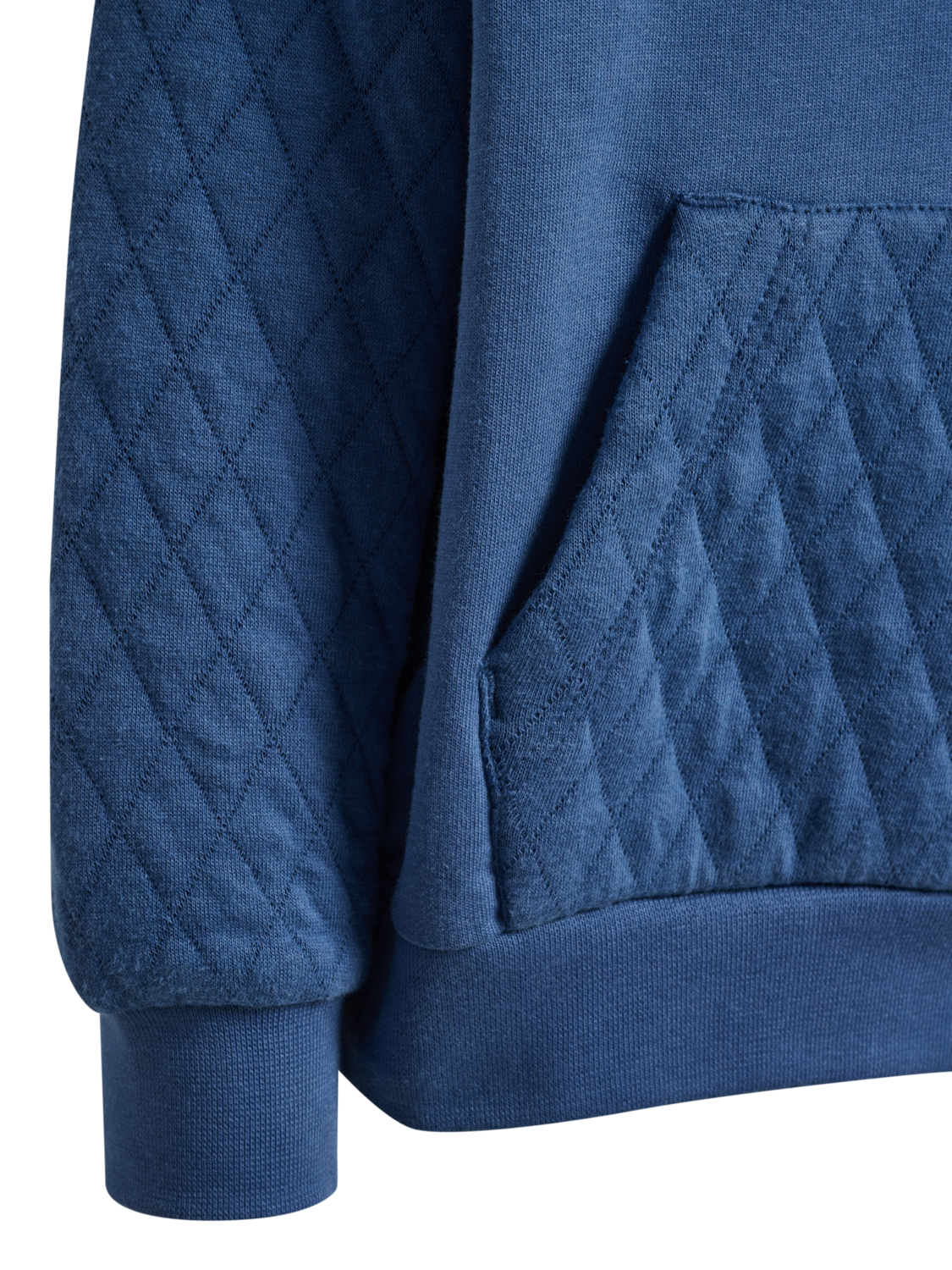 hmlMINI LOOSE QUILT POC SWEATSHIRT, DUTCH BLUE, packshot