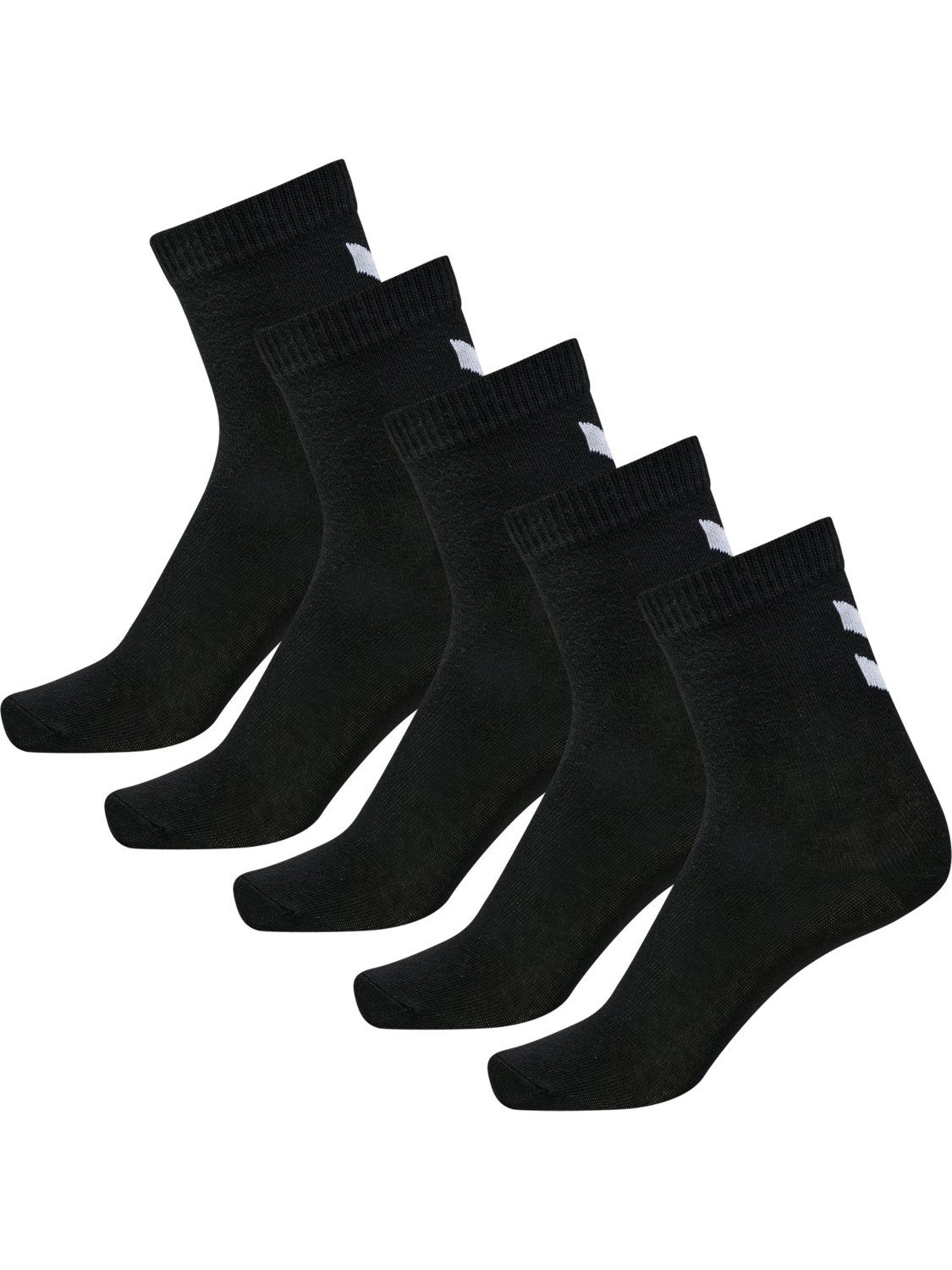 hmlMAKE MY DAY SOCK 5-PACK, BLACK/BLACK, packshot