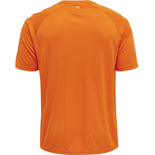 hmlCORE XK CORE POLY T-SHIRT S/S, ORANGE TIGER, packshot