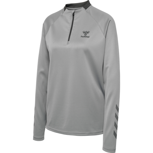 hmlGG12 ACTION HALF ZIP SWEAT WOMAN, ALLOY, packshot