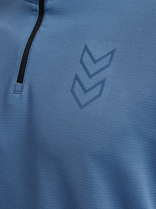 hmlACTIVE PL HALF ZIP, CORONET BLUE hmlACTIVE PL HALF ZIP, CORONET BLUE, packshot