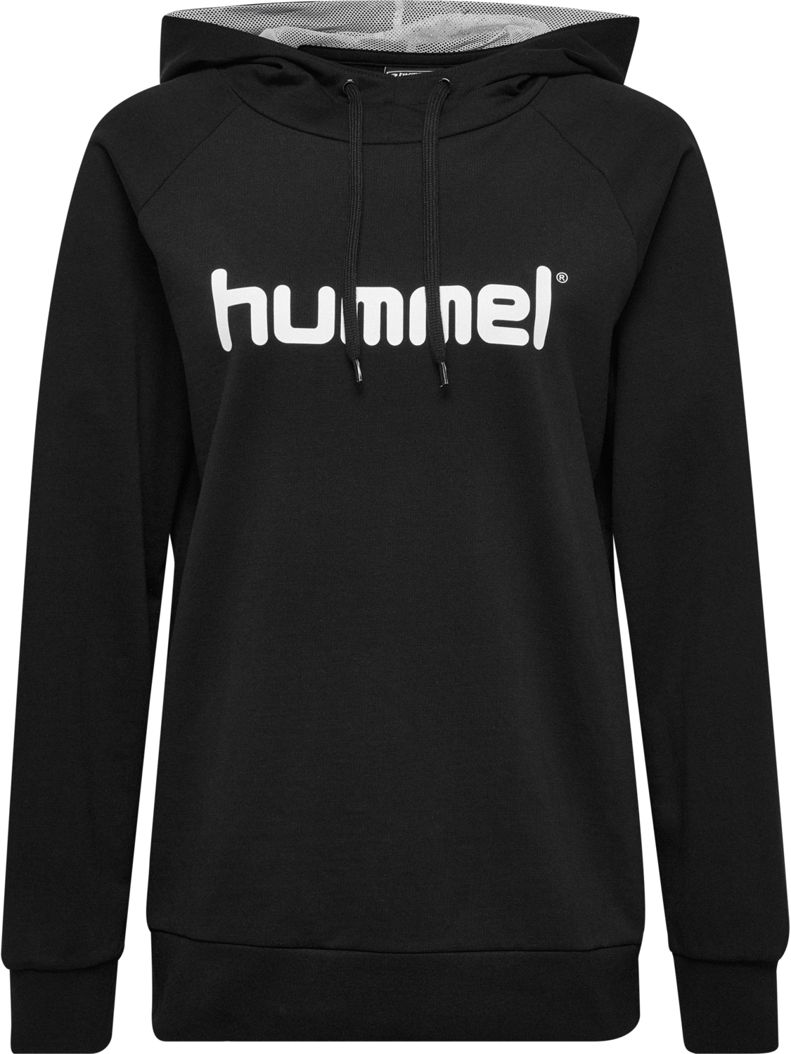 HMLGO COTTON LOGO HOODIE WOMAN, BLACK, packshot