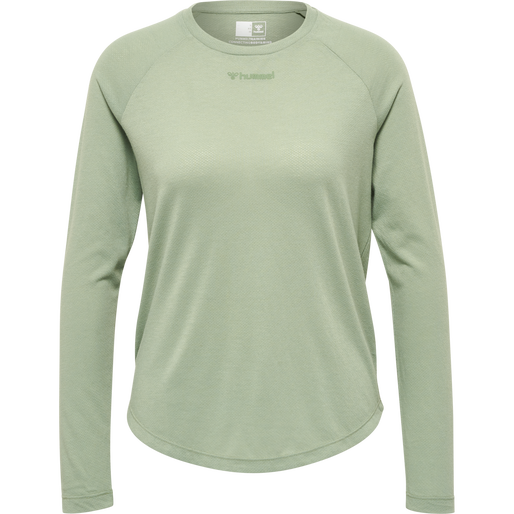 hmlMT VANJA T-SHIRT L/S, LILY PAD, packshot