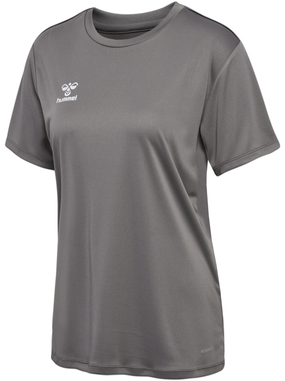 hmlESSENTIAL JERSEY S/S WOMAN, STEEL GRAY, packshot