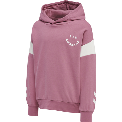 hmlOPTIMISM HOODIE, HEATHER ROSE, packshot