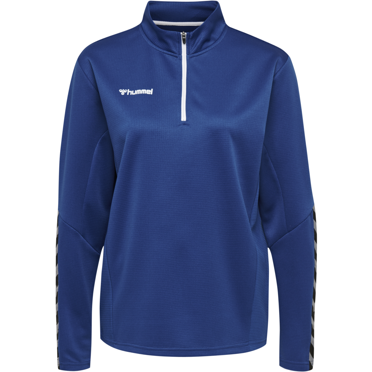hmlAUTHENTIC HALF ZIP SWEATSHIRT WOMAN, TRUE BLUE, packshot