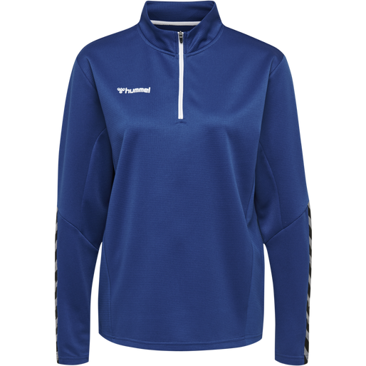 hmlAUTHENTIC HALF ZIP SWEATSHIRT WO, TRUE BLUE, packshot