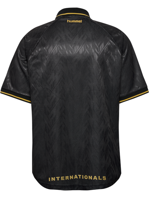 hmlLOOSE BAY SOCCER JERSEY S/S, BLACK hmlLOOSE BAY SOCCER JERSEY S/S, BLACK, packshot