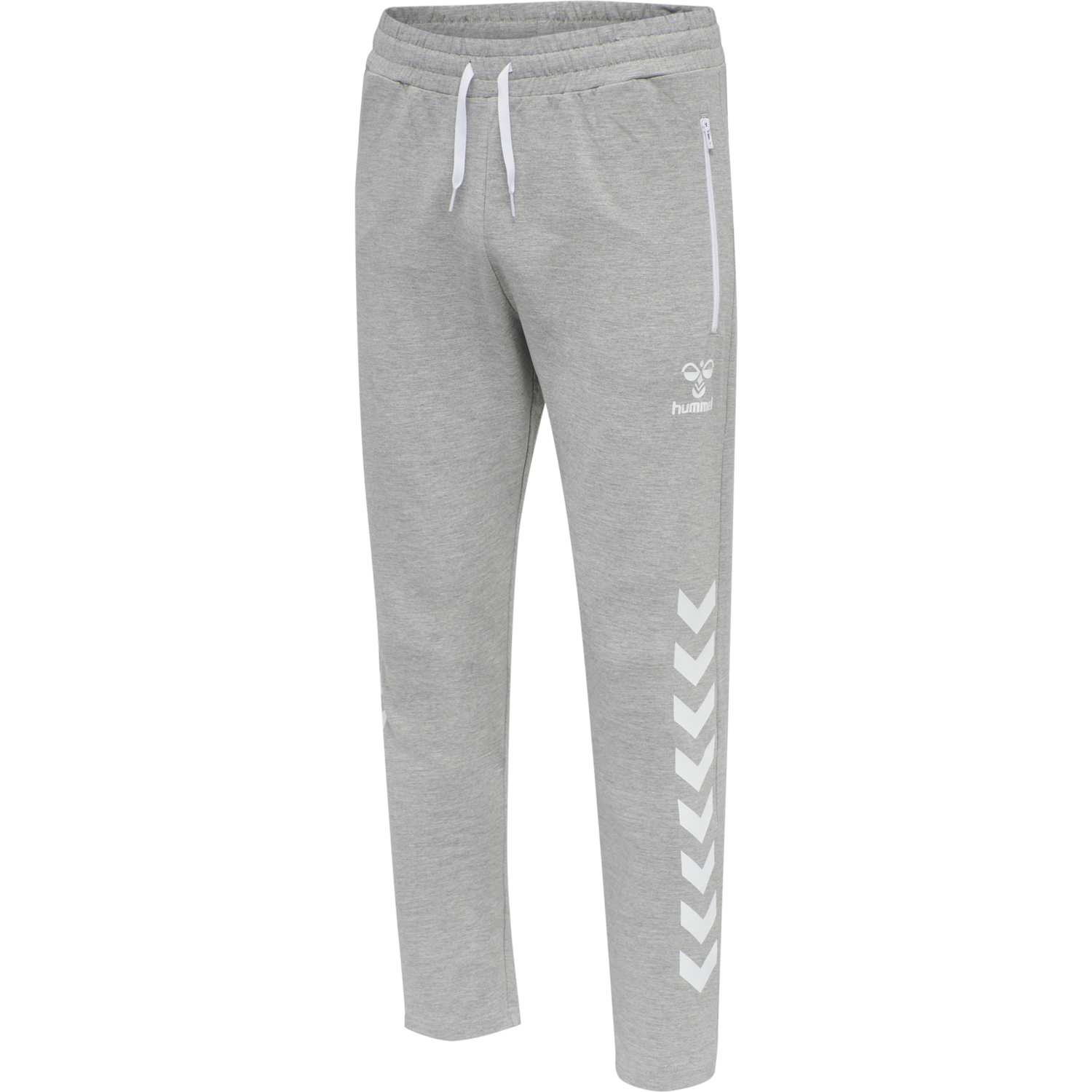 hmlRAY 2.0 TAPERED PANTS, GREY MELANGE, packshot