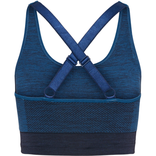 hmlCLEA SEAMLESS  SPORTS TOP, INSIGNIA BLUE MELANGE, packshot