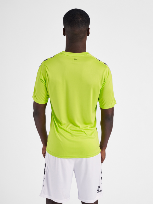 hmlCORE XK POLY JERSEY S/S, LIME POPSICLE, model