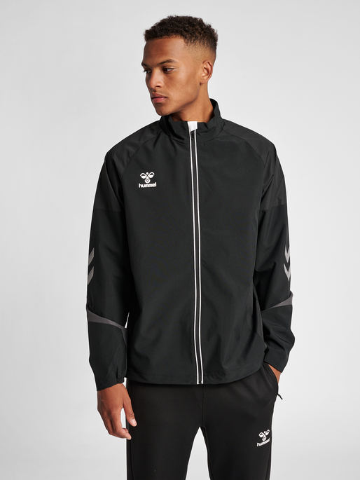 hmlLEAD TRAINING JACKET , BLACK, model
