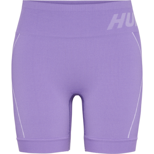 hmlTE CHRISTEL SEAMLESS SHORTS, PAISLEY PURPLE/LAVENDER MELANG, packshot