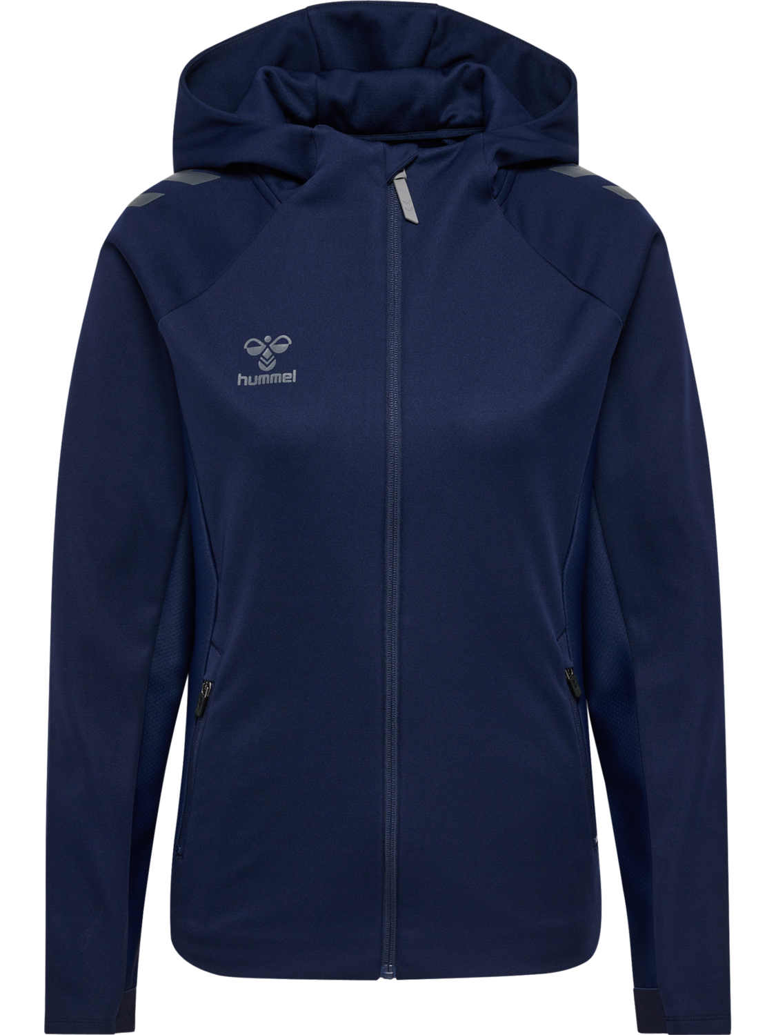 hmlCIMA 2.0 ZIP HOODIE WOMAN, MARINE, packshot