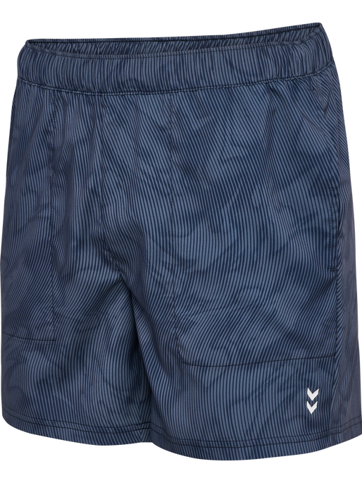 hmlPULSE AOP WORKOUT SHORTS, BLUE MIRAGE/DRESS BLUE, packshot
