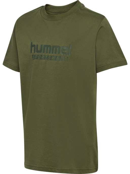 hmlJR BASE T-SHIRT S/S, WINTER MOSS, packshot