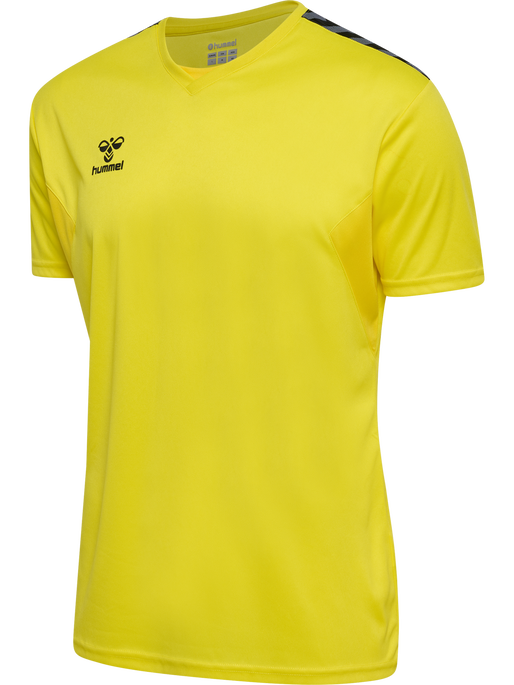 hmlAUTHENTIC PL JERSEY S/S, BLAZING YELLOW, packshot