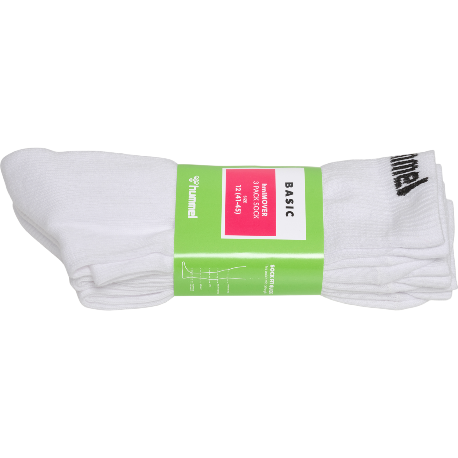 hmlMOVER 3-PACK SOCKS, WHITE, packshot