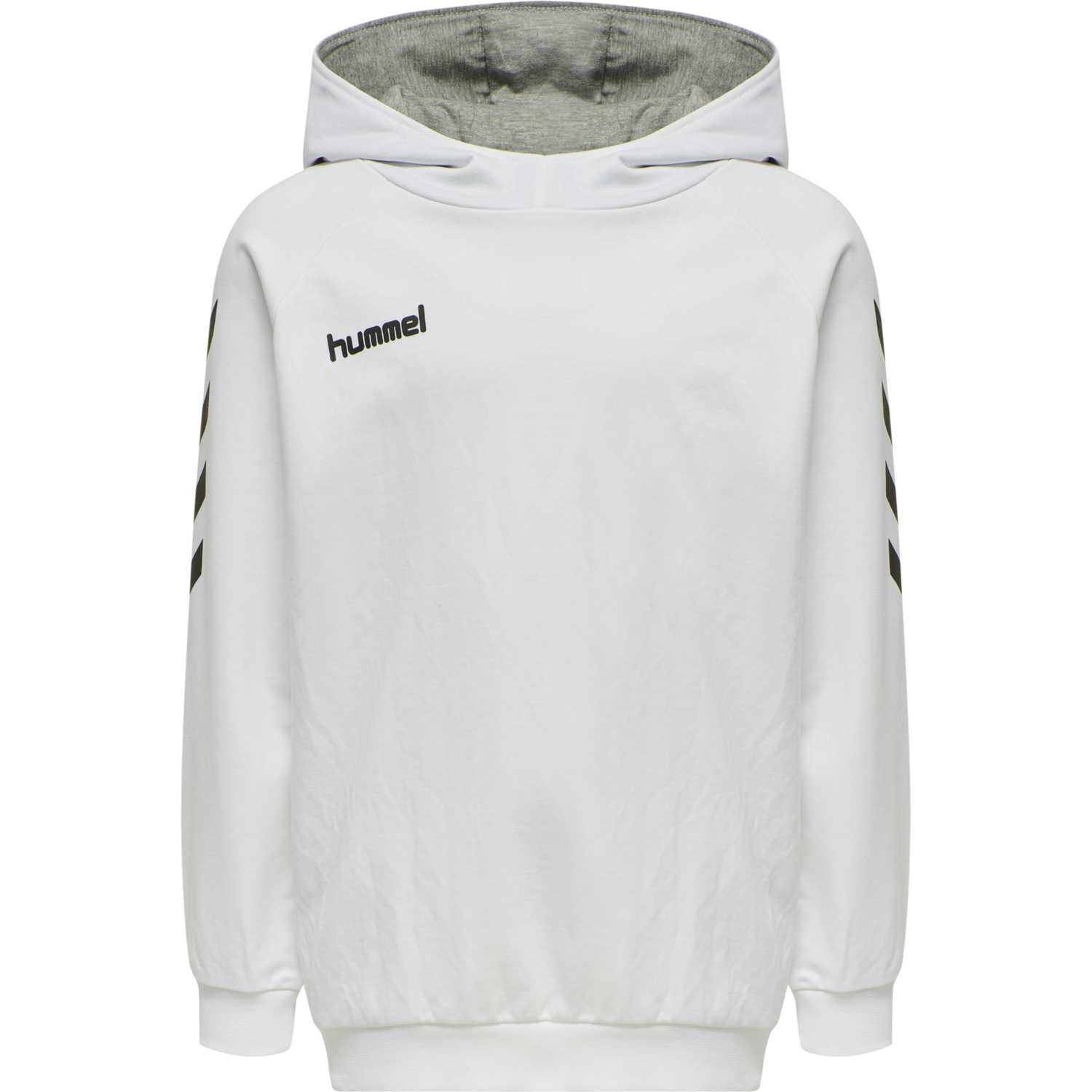 HUMMEL GO KIDS COTTON HOODIE, WHITE, packshot