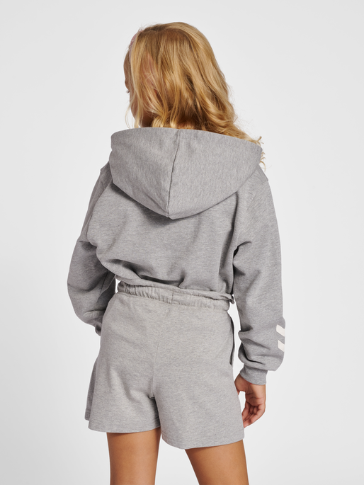 hmlJADA HOODIE, GREY MELANGE, model