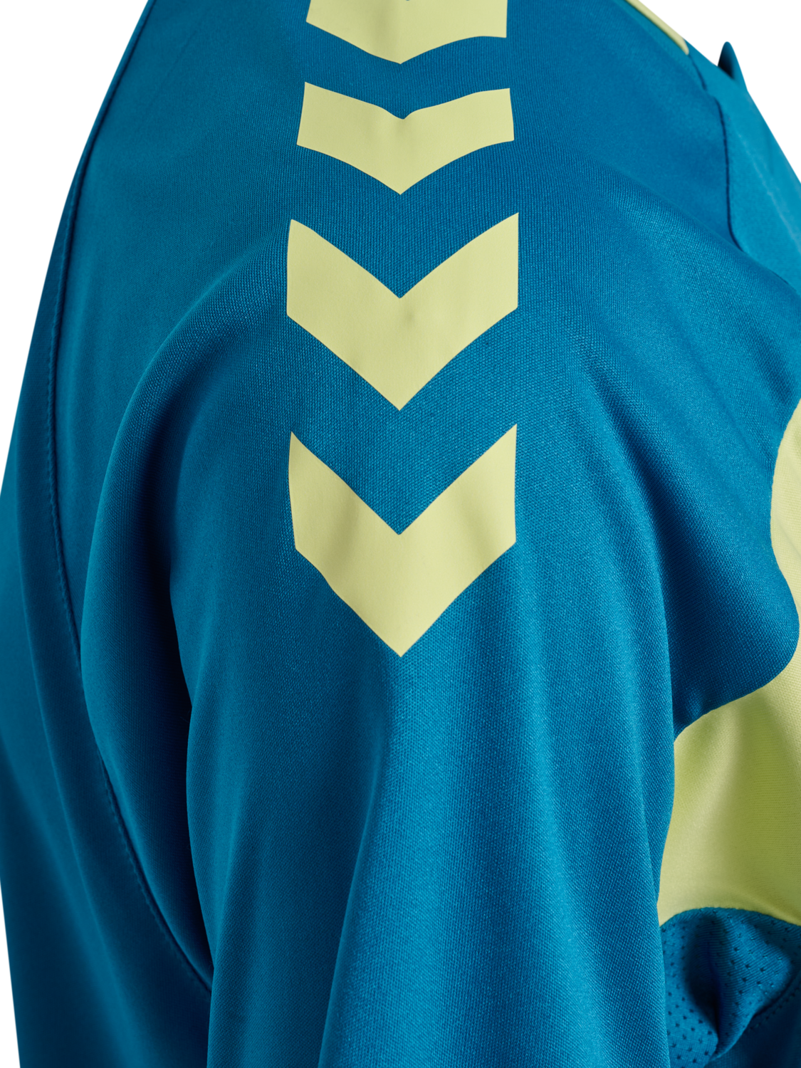 hmlCORE 2.0 JERSEY S/S WOMAN, CELESTIAL/PALE LIME YELLOW, packshot