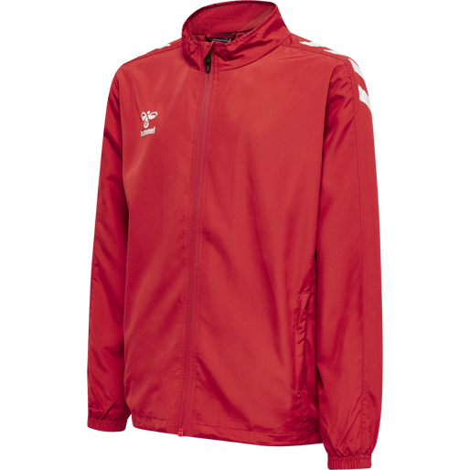 hmlCORE XK MICRO ZIP JACKET KIDS, TRUE RED, packshot