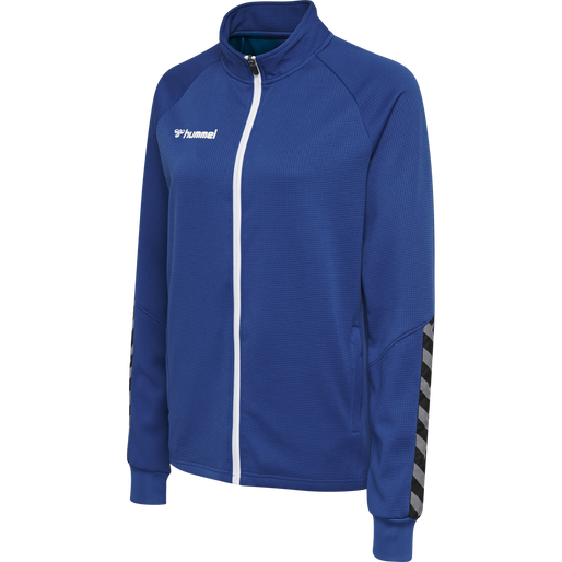 hmlAUTHENTIC WOMEN POLY ZIP JACKET, TRUE BLUE, packshot