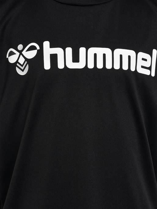 hmlLOGO JERSEY S/S KIDS, BLACK, packshot