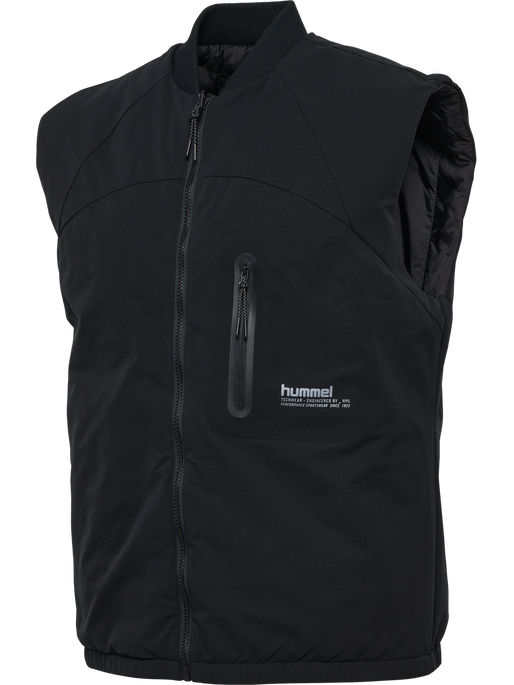 hmlTECH PADDED VEST, BLACK hmlTECH PADDED VEST, BLACK, packshot