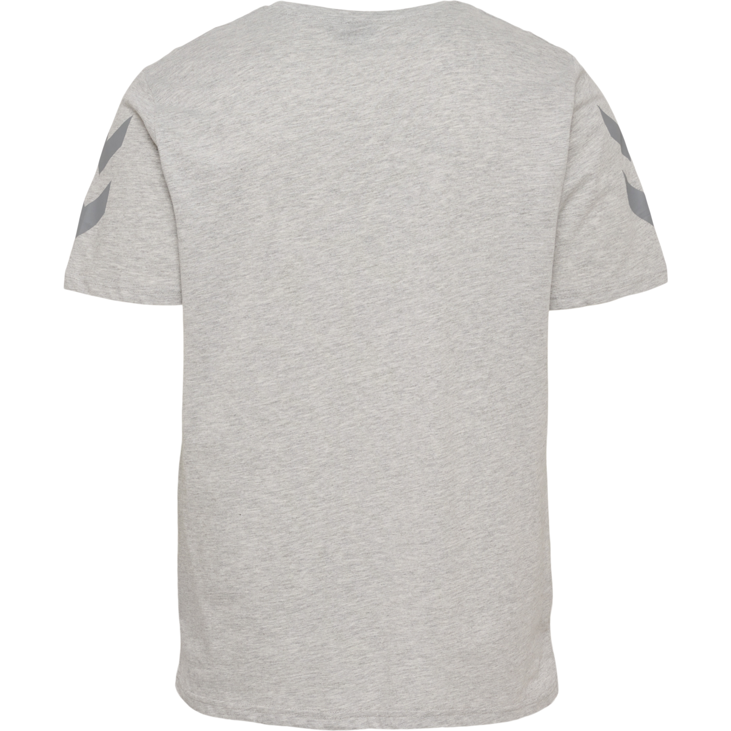 hmlLEGACY CHEVRON T-SHIRT PLUS, GREY MELANGE, packshot