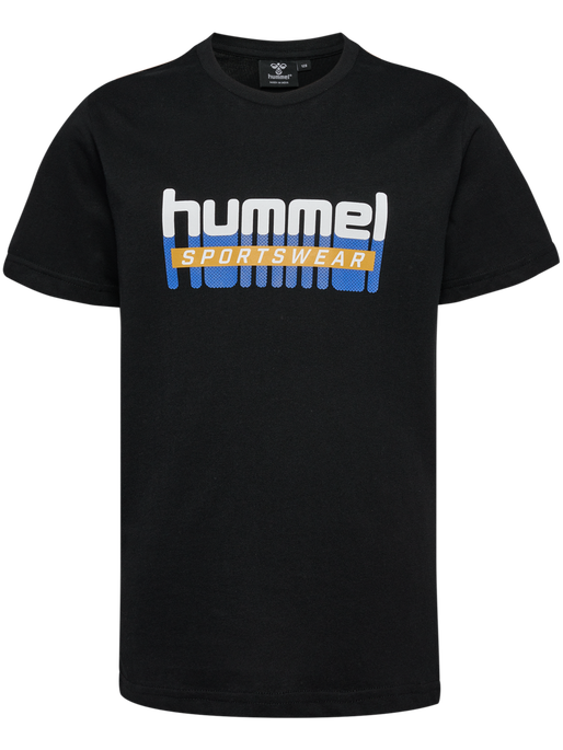 hmlTUKAS T-SHIRT S/S, BLACK, packshot