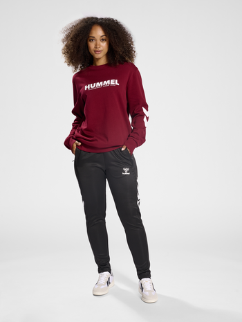 hmlLEGACY SWEATSHIRT, CABERNET, model
