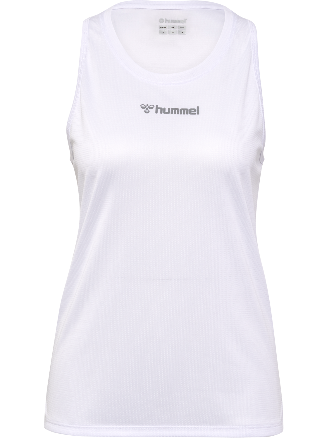 hmlRUN SINGLET S/L WOMAN, WHITE, packshot