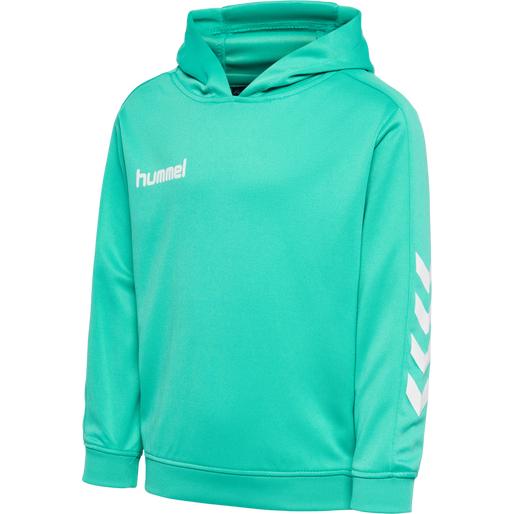 hmlPROMO KIDS POLY HOODIE, ATLANTIS, packshot