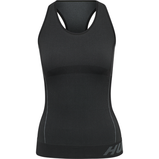 hmlTE CHRISTEL SEAMLESS TOP, BLACK, packshot