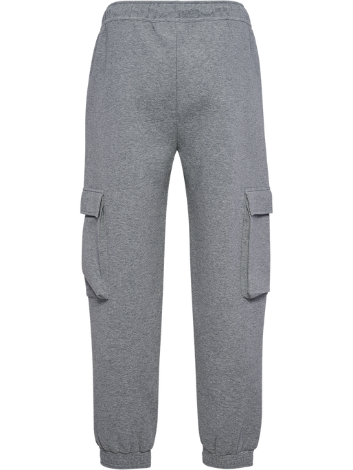 hmlTECH FLEECE LOOSE CARGO PANTS, GREY MELANGE hmlTECH FLEECE LOOSE CARGO PANTS, GREY MELANGE, packshot