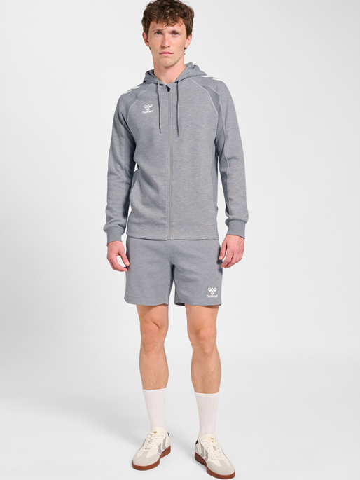 hmlMOVE 2.0 SHORTS, GREY MELANGE, model