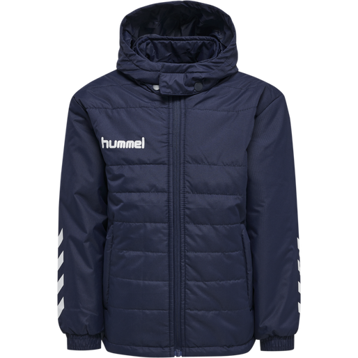 hmlPROMO SHORT BENCH JACKET KIDS, MARINE, packshot