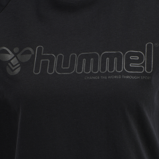 hmlZENIA T-SHIRT S/S, BLACK, packshot