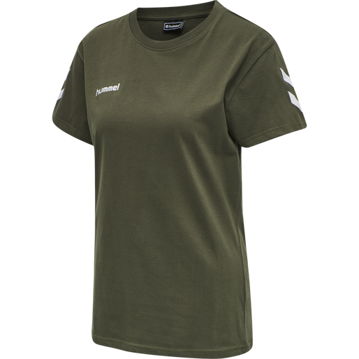 HMLGO COTTON T-SHIRT WOMAN S/S, GRAPE LEAF, packshot