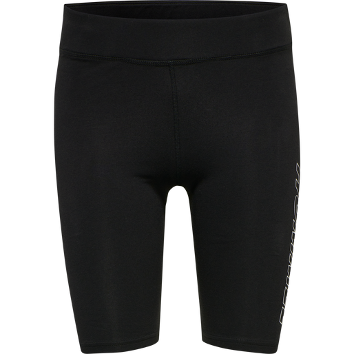 hmlTE MAJA 2-PACK MW C TIGHT SHORTS, BLACK/DRIFTWOOD, packshot