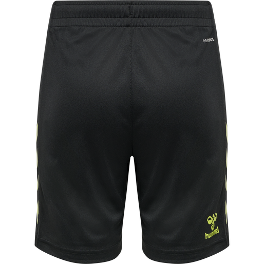 hmlCORE XK POLY SHORTS KIDS, BLACK/LIME POPSICLE, packshot