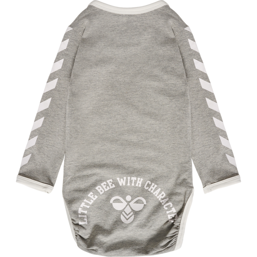 hmlFLIPPER LS BODYSTOCKING, GREY MELANGE, packshot